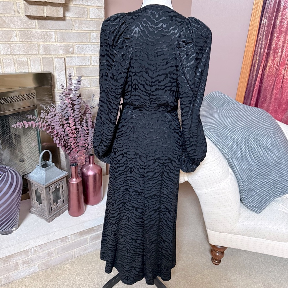 H&M Wrap Dress - Black Zebra Print - Picture 7 of 10